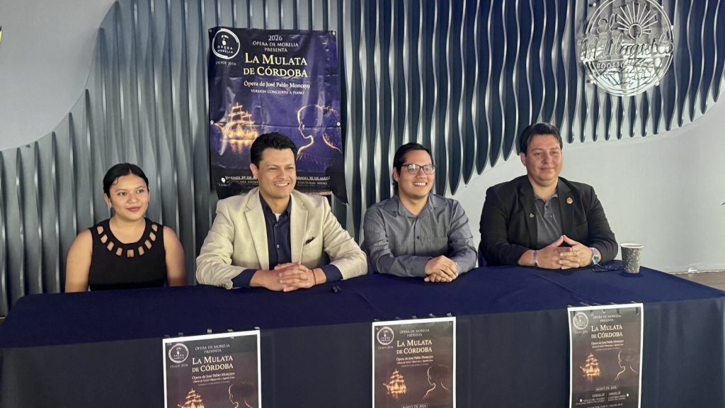 Rueda de prensa de La Mulata de Córdoba con el cartel de la temporada, 2026